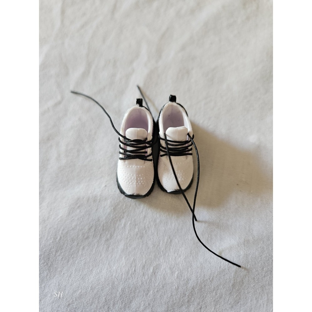 ZURU Mini Brands White Black Sneakers Doll Shoes‎ Miniature Accessory